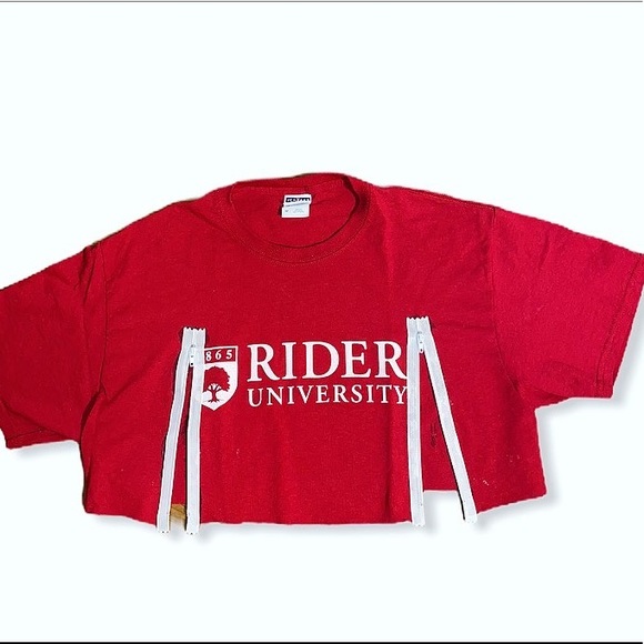 Rider zipper vintage crop top - Picture 2 of 3